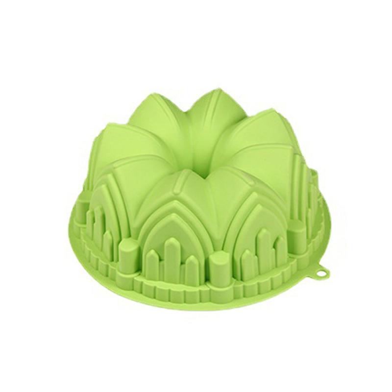 Large Castle Crown Cake Mold Kitchen Baking Silicone DIY Desserts