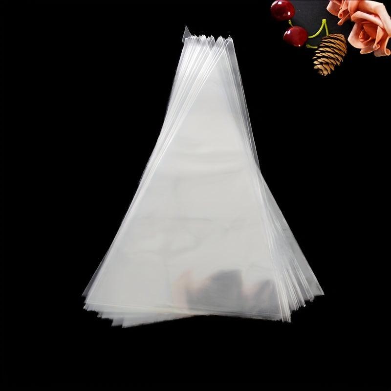50pcs Clear Cellophane Treat Bags with Twist Ties for Party Snacks