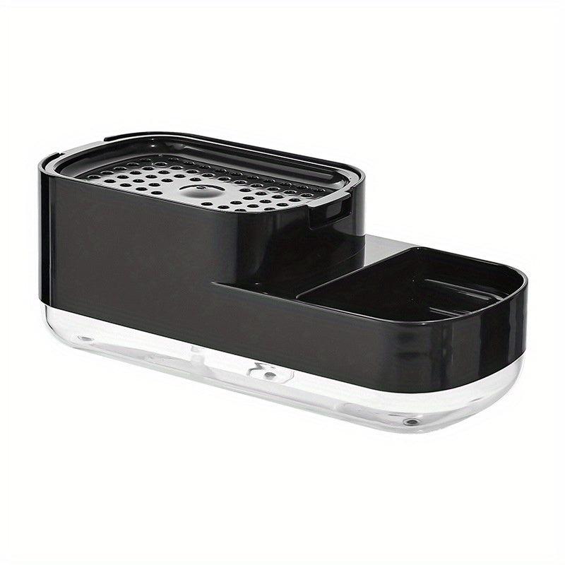 Upgraded Kitchen Soap Dispenser Box Manual Press Type Cleaning Sponge Storage