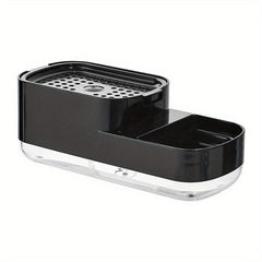 Upgraded Kitchen Soap Dispenser Box Manual Press Type Cleaning Sponge Storage