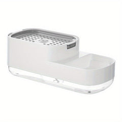Upgraded Kitchen Soap Dispenser Box Manual Press Type Cleaning Sponge Storage