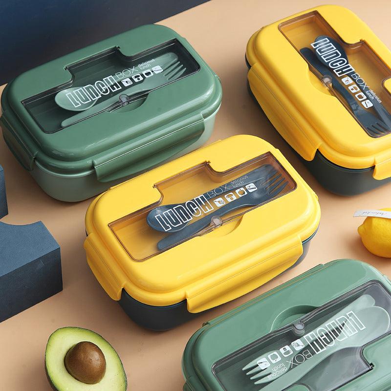 1100ml Bento Box Split Lunch Box with Spoon