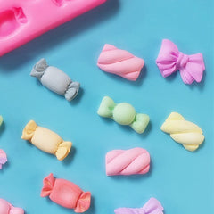 Silicone Baking Mold for Chocolate Flap with Nine Candy Shapes