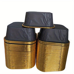 50pcs Foil Cupcake Cake Baking Cup with Cover