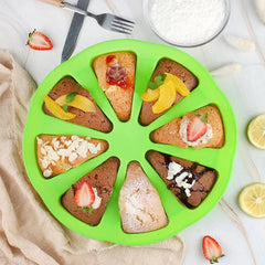 8-Hole Orange Shaped Silicone Cake Mold