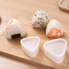2pcs Onigiri Rice Ball Molds Japanese Sushi Makers For Bento Box