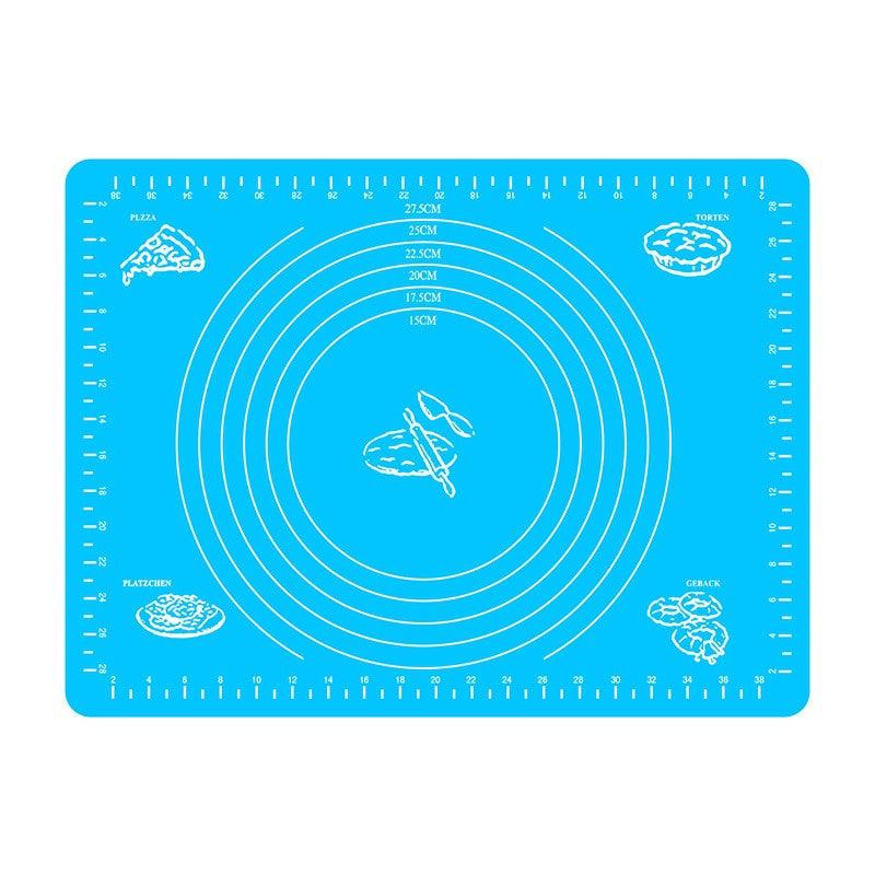 Silicone Baking Mat with Scale - Pastry Pizza Cake Dough Mat