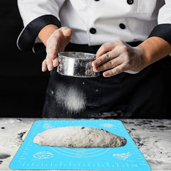 Silicone Baking Mat with Scale - Pastry Pizza Cake Dough Mat