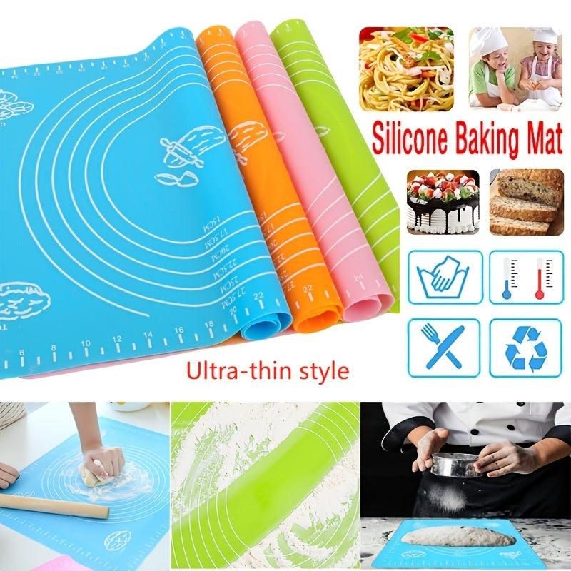 Silicone Baking Mat with Scale - Pastry Pizza Cake Dough Mat