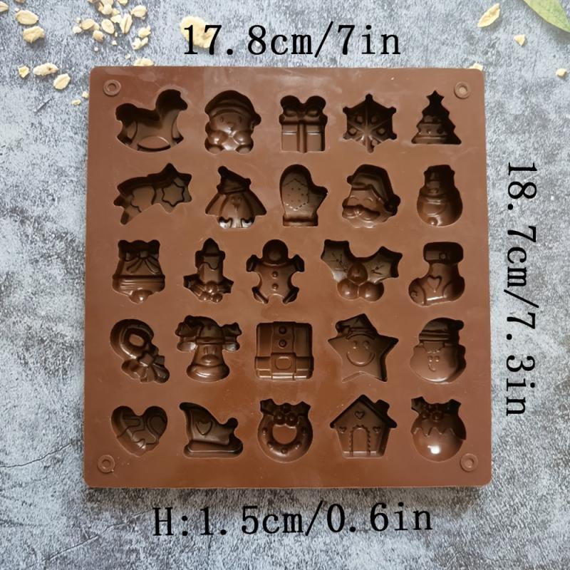 Non Stick Xmas Chocolate Mold 25 Cavities for Delicious Treats