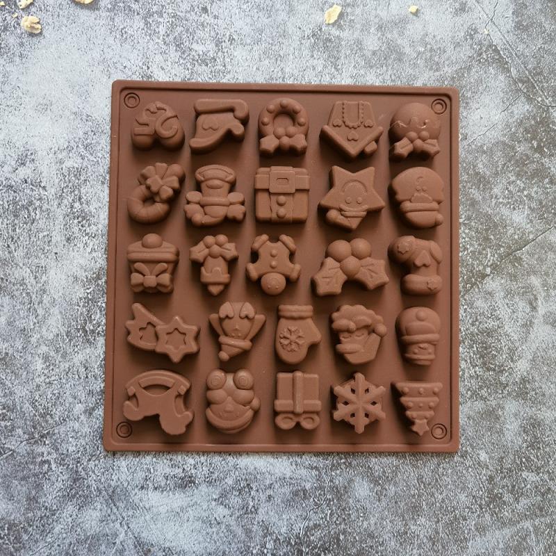 Non Stick Xmas Chocolate Mold 25 Cavities for Delicious Treats