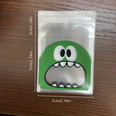 50pcs Monster Cookie Candy Bags for Biscuits Snacks - Christmas Decor