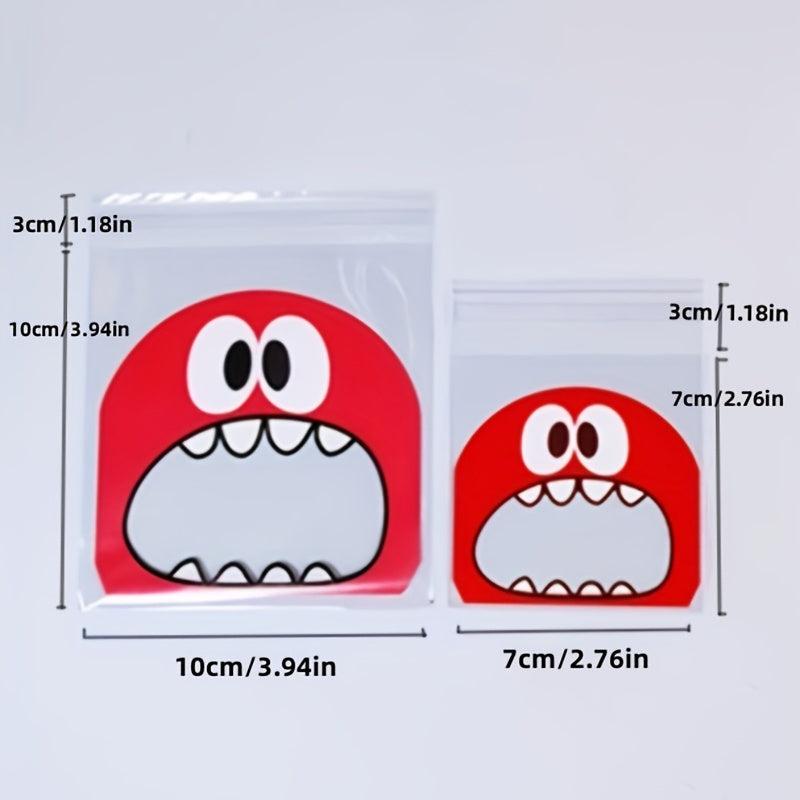 50pcs Monster Cookie Candy Bags for Biscuits Snacks - Christmas Decor