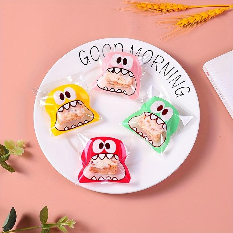 50pcs Monster Cookie Candy Bags for Biscuits Snacks - Christmas Decor