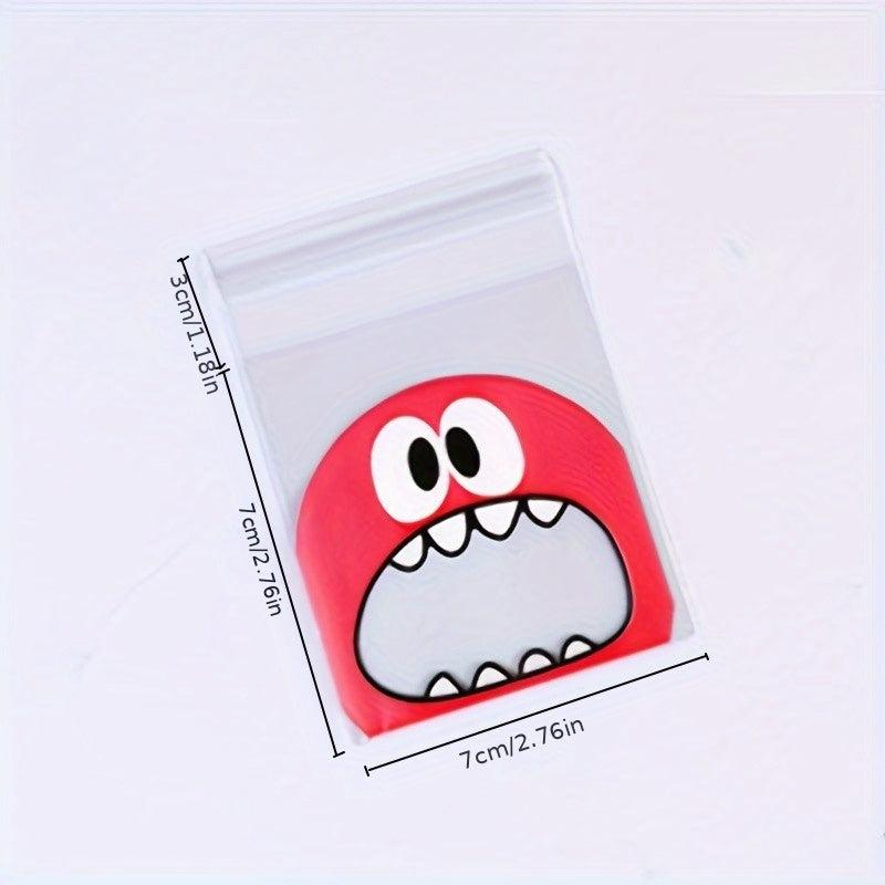 50pcs Monster Cookie Candy Bags for Biscuits Snacks - Christmas Decor