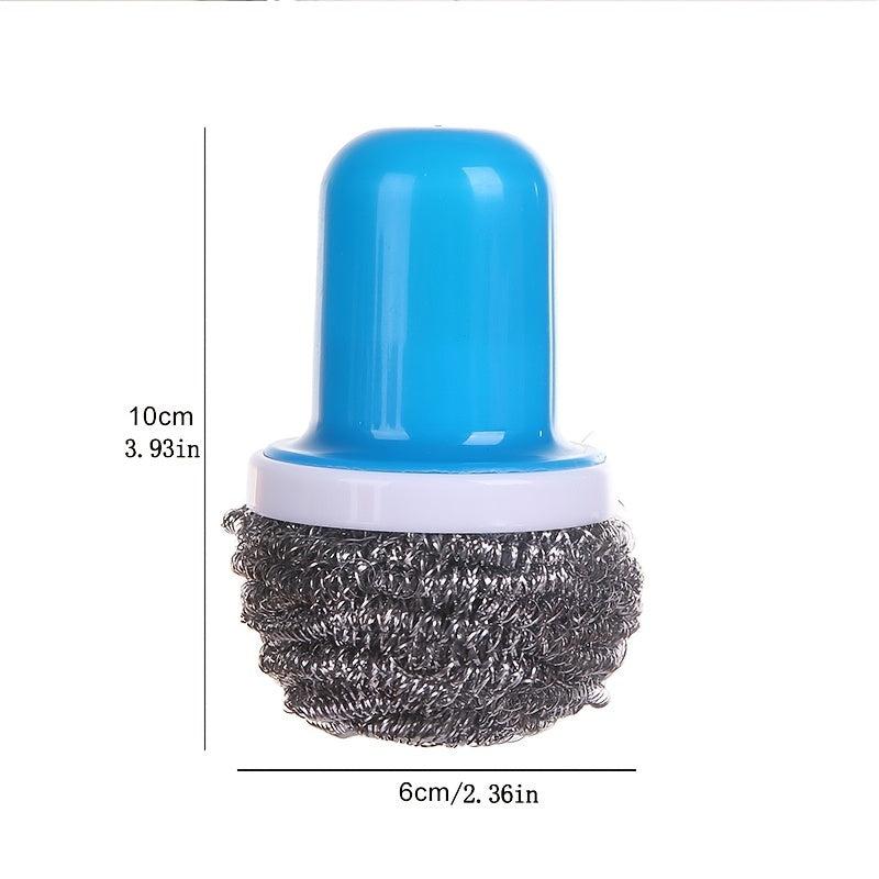 Stainless Steel Dishwashing Brush with Handle for Easy Kitchen Cleaning