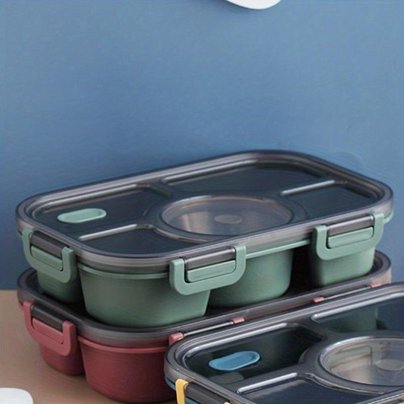 5 Compartment Large Bento Box Microwave Safe for Students and Office