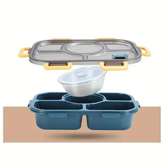 5 Compartment Large Bento Box Microwave Safe for Students and Office