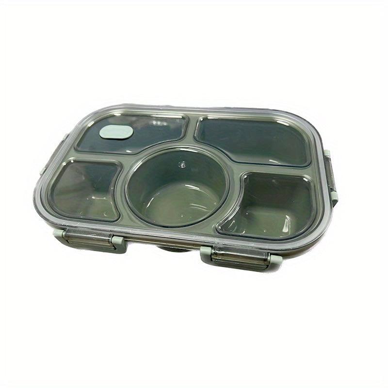 5 Compartment Large Bento Box Microwave Safe for Students and Office