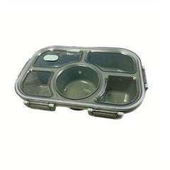 5 Compartment Large Bento Box Microwave Safe for Students and Office