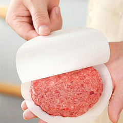 100pcs Hamburger Round Food Mat Paper