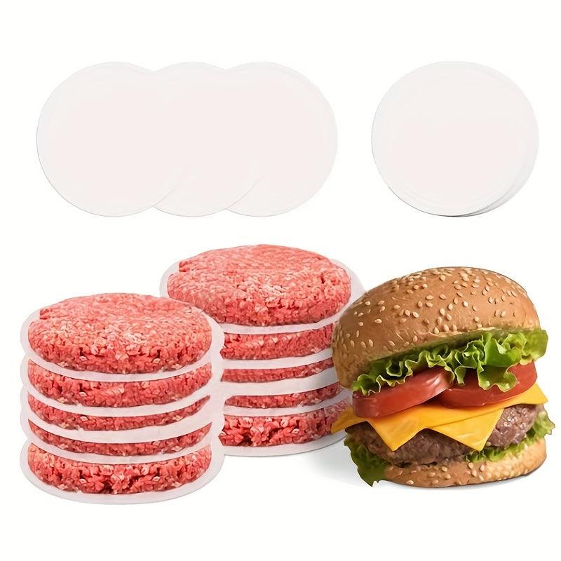 100pcs Hamburger Round Food Mat Paper