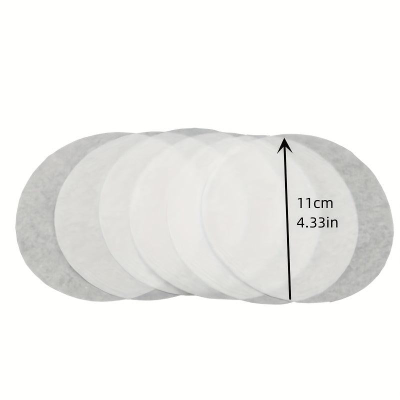 100pcs Hamburger Round Food Mat Paper