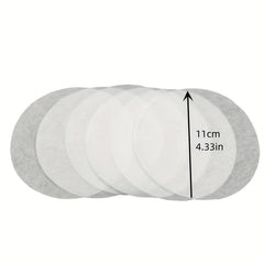100pcs Hamburger Round Food Mat Paper