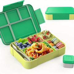 5-Compartment Bento Salad Lunch Box with Reusable Spoon