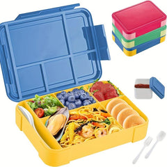 5-Compartment Bento Salad Lunch Box with Reusable Spoon