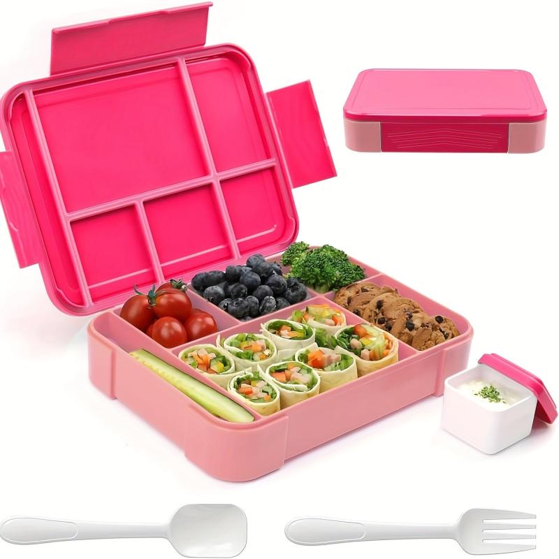 5-Compartment Bento Salad Lunch Box with Reusable Spoon