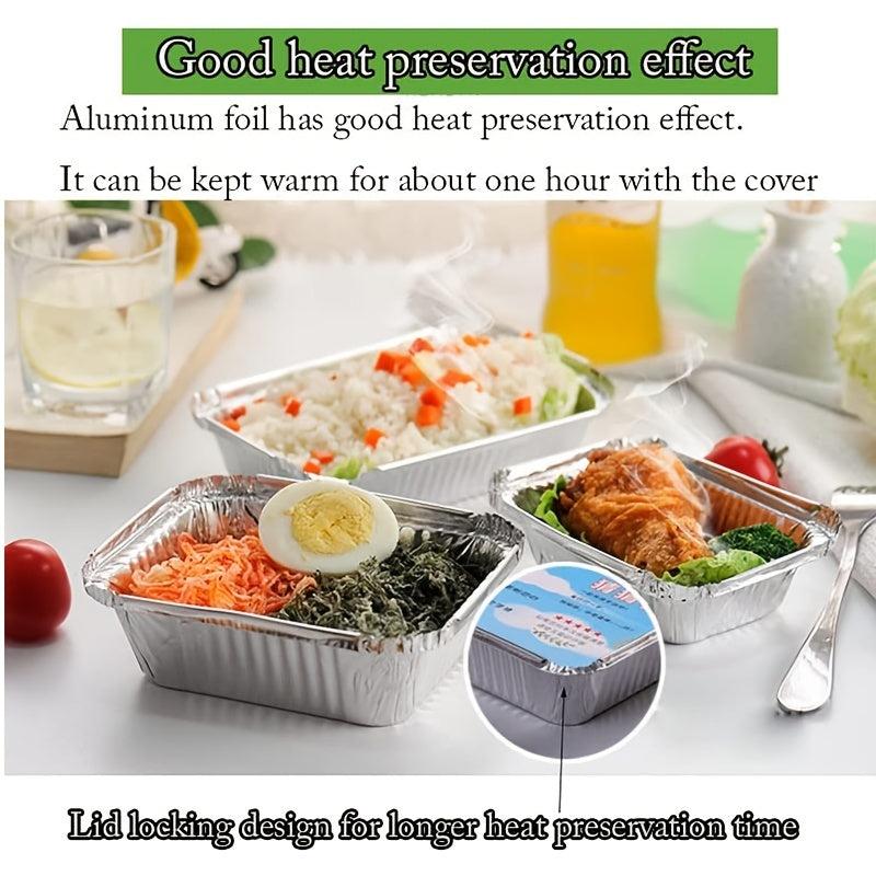 Disposable Aluminum Foil Pans with Lids for Cooking Baking Storing