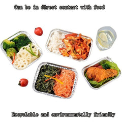 Disposable Aluminum Foil Pans with Lids for Cooking Baking Storing