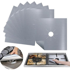 4pcs Stove Surface Protection Pad Reusable Gas Stove Cover