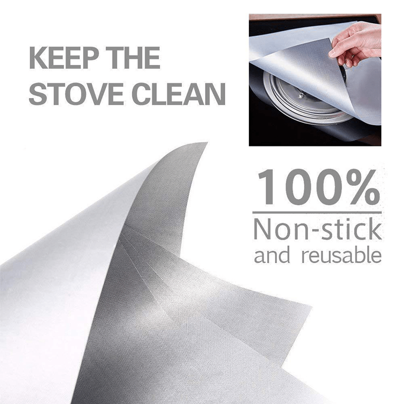 4pcs Stove Surface Protection Pad Reusable Gas Stove Cover