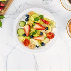 50 Pcs Golden Disposable Paper Plates Bulk Soak & Cut Proof for Party Wedding