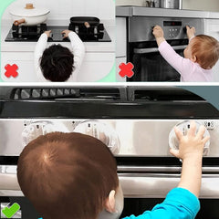 2pcs Gas Stove Knob Covers - Child Safety Oven Knob Covers