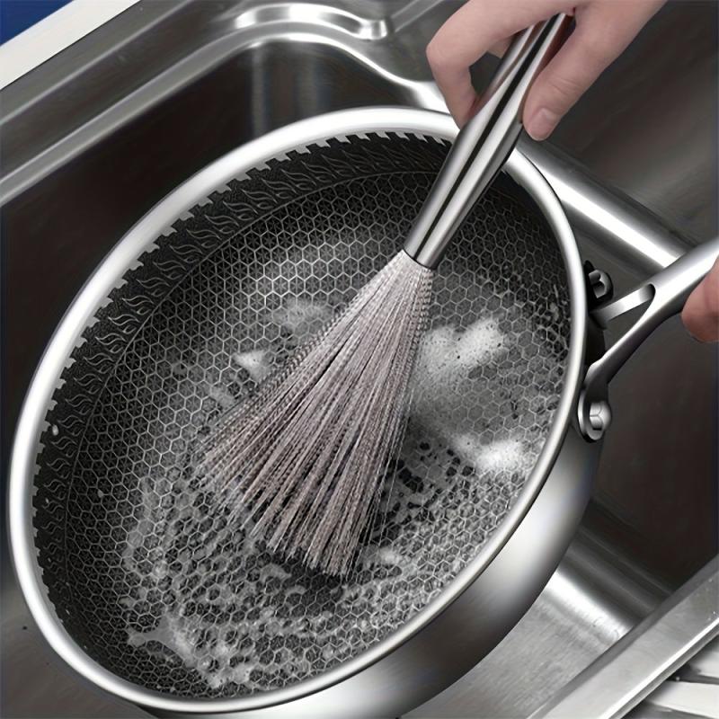 Iron Pot Cleaning Brush BBQ Cleaning Brush Durable Kitchen Cleaning Brush