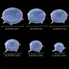12pcs Silicone Stretch Lids Food Bowl Covers Reusable Food Saving Cover