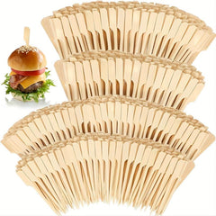 Bamboo Wooden Paddle Skewers 100 Pcs 7.87 Inches