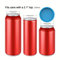 6pcs Silicone Jar Lids Sealing Soda Water No Leak Stopper