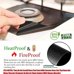 4pcs Gas Range Stove Top Burner Protectors Non Stick Stovetop Co
