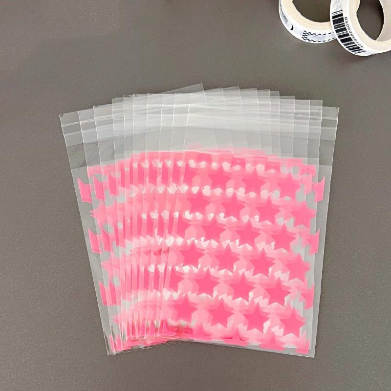 10pcs Starry Gift Bags Self sealing Window Bags Present Packaging Bags