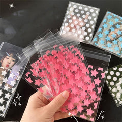 10pcs Starry Gift Bags Self sealing Window Bags Present Packaging Bags