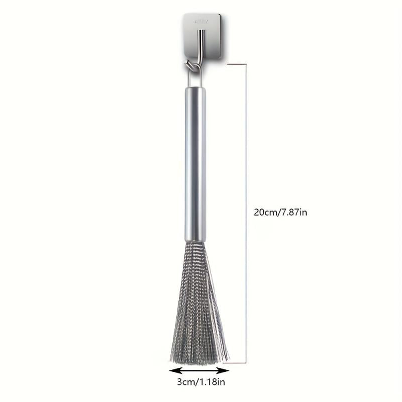Durable BBQ Cleaning Brush for Iron Pots Non-rusting Kitchen Cleaning Tool