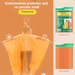 5pcs Disposable Raincoat Poncho Individually Wrapped Lightweight