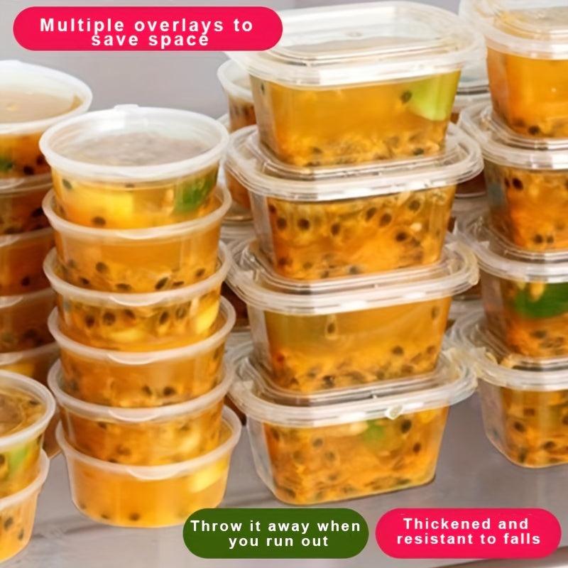 50 Disposable Sauce Cups for Takeaway - Save Storage Space