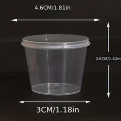 50 Disposable Sauce Cups for Takeaway - Save Storage Space