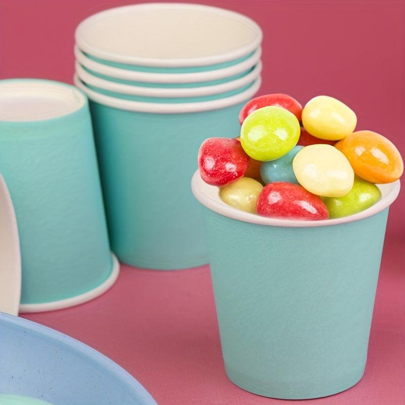 50pcs 3oz Disposable Paper Cups for Bathroom Party Picnic
