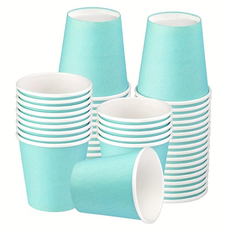 50pcs 3oz Disposable Paper Cups for Bathroom Party Picnic